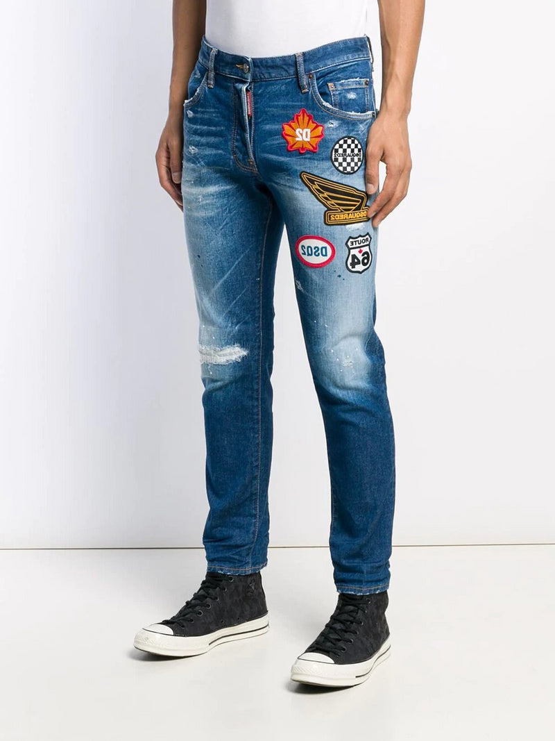 Dsqared2 Patch Skinny Jeans