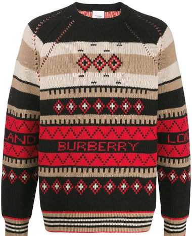 Burberry Instarsia Knit Jumper