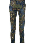 Dolce Gabbana Print Jeans